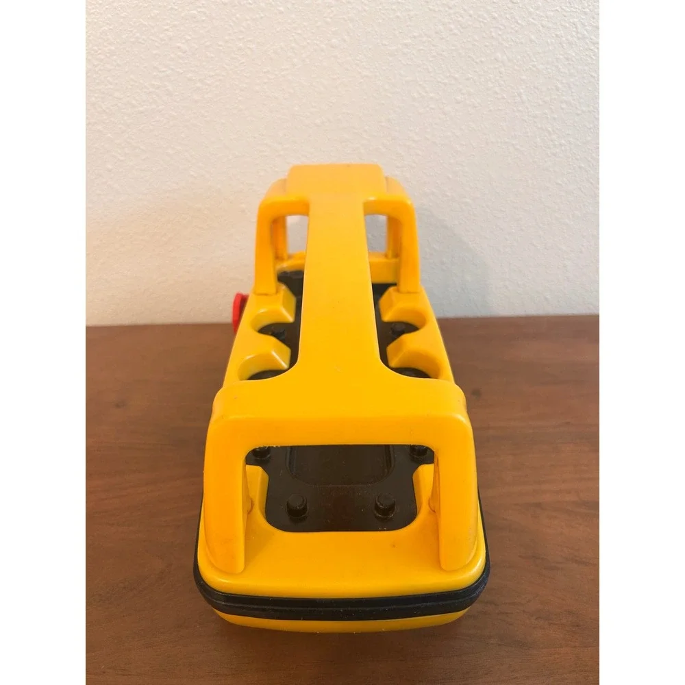 Vintage 1980s Little Tikes Yellow‎ School Bus Toy with Movable Stop Sign